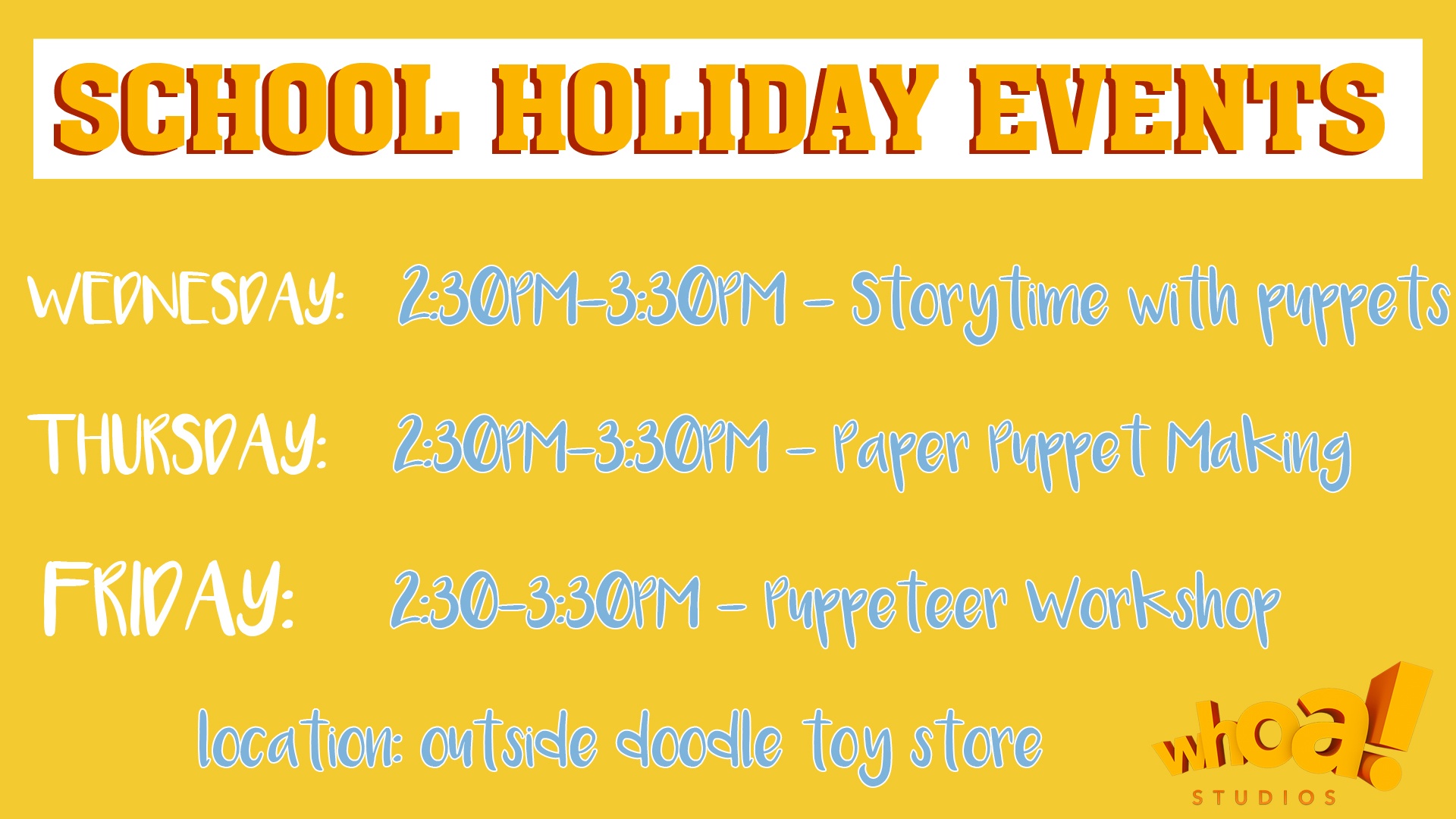 School Holiday Events